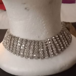 Rhinestone choker